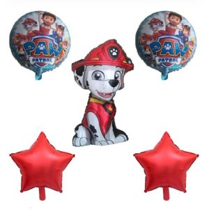 بادکنک فویلی پارتی لند تهران مدل مارشال سگ های نگهبان کد PAWPATROL01 مجموعه پنج عددی