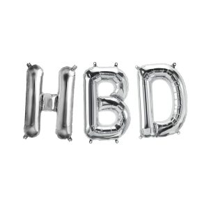 بادکنک فویلی مدل HBD مجموعه 3 عددی