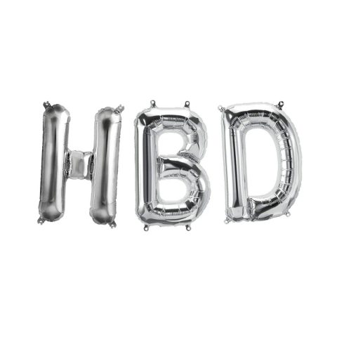 بادکنک فویلی مدل HBD مجموعه 3 عددی