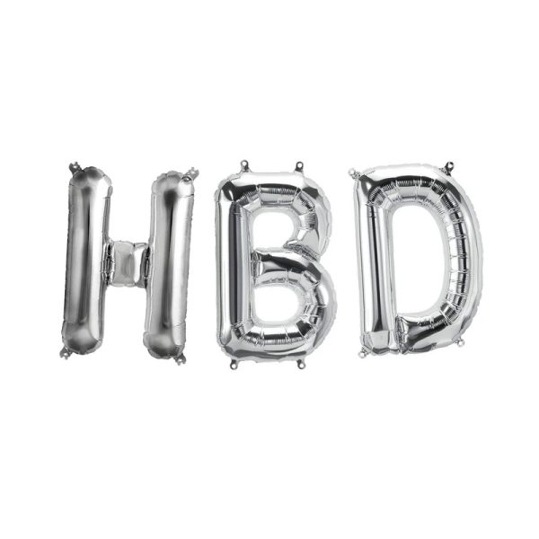 بادکنک فویلی مدل HBD مجموعه 3 عددی