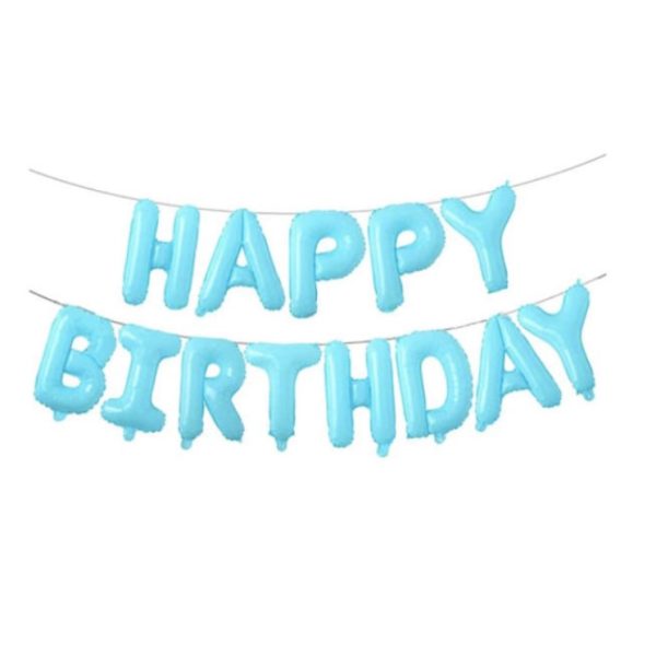 بادکنک فویلی مدل Happy Birthday کد 9978 بسته 13 عددی