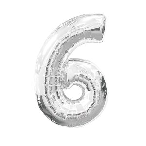 بادکنک فویلی مدل عدد 6 کد KP-57