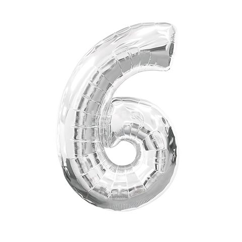 بادکنک فویلی مدل عدد 6 کد KP-57