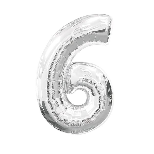 بادکنک فویلی مدل عدد 6 کد KP-57
