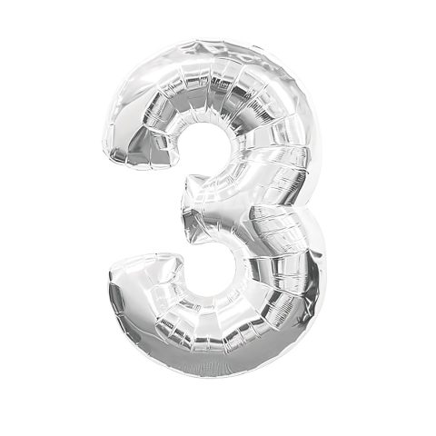 بادکنک فویلی مدل عدد 3 کد KP-54