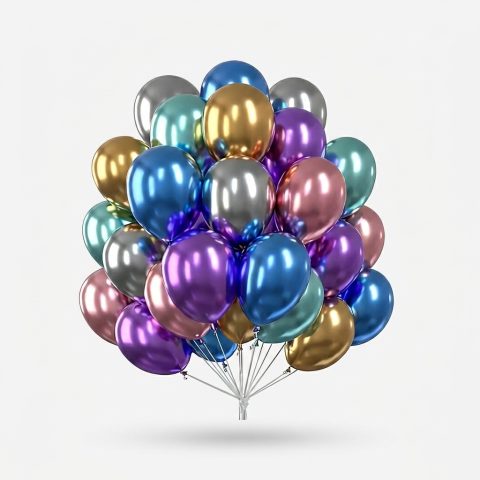 بادکنک مدل کروم 6 کد DB20 بسته 40 عددی