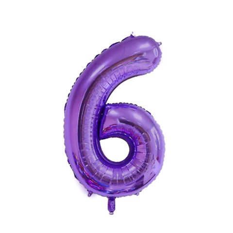 بادکنک فویلی مدل عدد 6