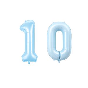 بادکنک فویلی مدل عدد 10 پاستلی KP-pn10 بسته 2 عددی