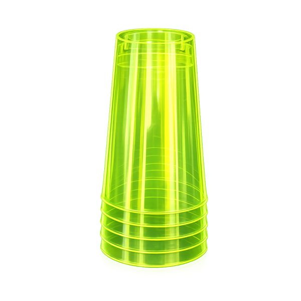 لیوان یکبار مصرف مدل نئون KP-100 بسته 5 عددی