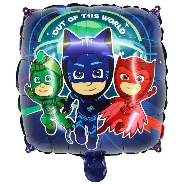 بادکنک فویلی مدل مربعی گروه شب‌گردها PJ Masks کد KP-221