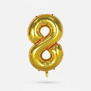 بادکنک فویلی طرح عدد 8